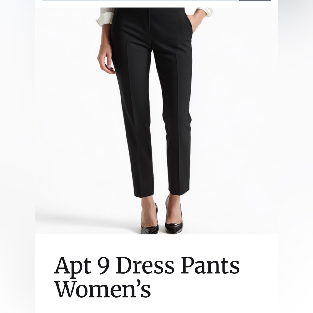 Apt. 9 Women's Black Dress Pants